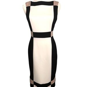 Maggy London Colorblock Sheath Dress - Talla 4